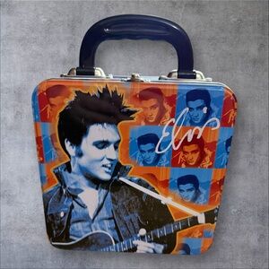 Collectible Elvis Presley Square Tin Tote